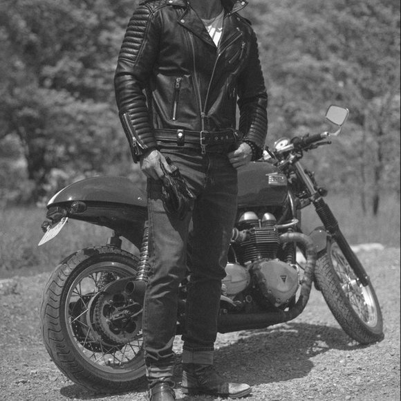 MASTER SUPPY CO. BLACK LEATHER MOTORCYCLE JACKET - BELVEDERE XS - Picture 16 of 16